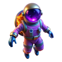 wonderful creative beautiful vintage A lone astronaut in a bioluminescent spacesuit, drifting through a nebula of vibrant purple and teal.... png