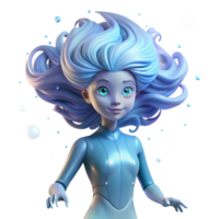 dramatic minimalist stunning minimalist A beautiful, ethereal alien with flowing, bioluminescent hair, floating in zero gravity. Surrounding her are swirling particles of light and energy.... png