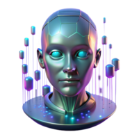 stunning artistic wonderful minimalist A holographic projection of a human face, glitching and distorting in a dark room. The face is surrounded by binary code and abstract data streams.... png