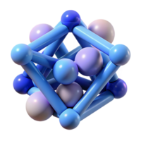stunning creative Chromatic aberration effect applied to a geometric composition of intersecting planes and spheres, lit by a soft, diffused blue light, in a minimalist style high resolution png