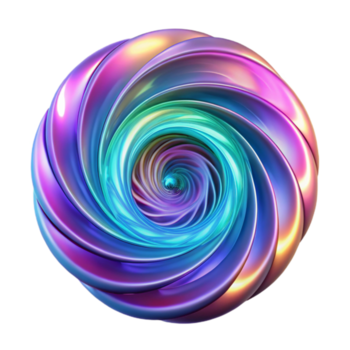dramatisk modern en virvlande virvel av regnbågsskimrande fraktal mönster, upplyst förbi pulserande neon ljus, i en cyberpunk stil hög upplösning png