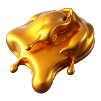 extraordinary vintage A flowing river of molten gold, illuminated by the fiery glow of its own heat, in a fluid art style detailed png