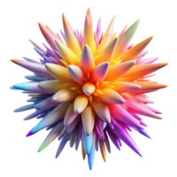 elegant artistic An explosion of colorful particles, radiating outwards from a central point, lit by a blinding white light, in a dynamic painting style detailed png