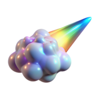 wonderful minimalist A cloud of iridescent dust particles, illuminated by a beam of laser light, creating a holographic effect, in a futuristic abstract style authentic png