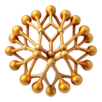 elegante rústico uma complexo fractal padrão, semelhante a uma ramificação árvore ou uma neural rede, aceso de uma esquentar, dourado luz, dentro uma matemático arte estilo profissional png