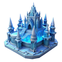beautiful classic An intricate ice palace, cold blue lighting, magical, delicate ice sculptures, intricate carvings high resolution png