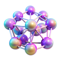 dramatic creative Chromatic orbs interconnected by thin, glowing filaments, resembling a complex neural network, with a soft, ethereal glow and a cyberpunk aesthetic professional png