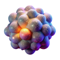 beautiful abstract A dense cloud of colorful particles forming ephemeral patterns, illuminated by a single, intense ray of light, in a granular, pointillist style authentic png