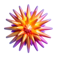 impressive abstract An explosion of vibrant color radiating outwards from a central point, resembling a supernova, with a dynamic, energetic composition exclusive png