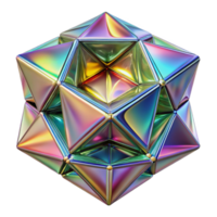 magnificent abstract A kaleidoscope of fragmented reflections, distorted and refracted through a prism, with a vibrant, psychedelic color palette, in a cubist style 4K png