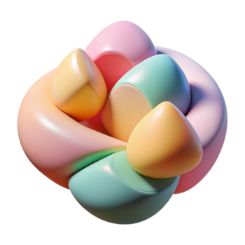 levendig creatief abstract vertegenwoordiging van emoties door kleur en textuur, met een focus Aan overbrengen gevoelens van kalmte en rust, in een zacht, pastel palet authentiek png