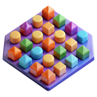stunning creative A field of colorful, geometric shapes arranged in a non repeating pattern, with a flat, graphic design aesthetic, inspired by Op Art 4K png