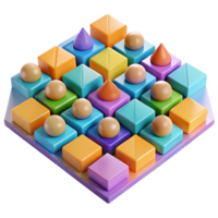 serene artistic A field of colorful, geometric shapes arranged in a non repeating pattern, with a flat, graphic design aesthetic, inspired by Op Art high resolution png