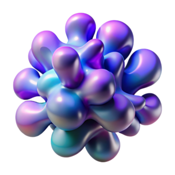 maravilloso tradicional un racimo de amorfo, iridiscente manchas, morphing y fluido dentro cada otro, iluminado por un pulsante, ultravioleta luz, en un resumen expresionista estilo original png