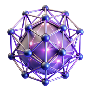 sereno artístico un web de interconectado, brillante líneas, formando un complejo, Tres dimensional red, con dinámica, cambiando Encendiendo detallado png