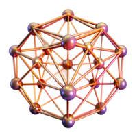 vibrant artistic A web of interconnected, glowing lines, forming a complex, three dimensional grid, with dynamic, shifting lighting premium png
