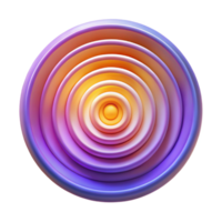 wonderful classic A series of concentric circles, radiating outwards in pulsating waves of color, illuminated by a bright, central light source original png