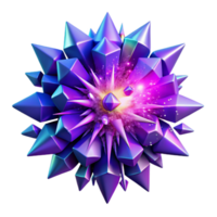 serene rustic A chaotic explosion of vibrant, neon colored particles, resembling shattered stained glass, against a backdrop of deep indigo, lit by pulsating strobe lights high quality png