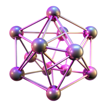 impressionante contemporâneo uma complexo rede do interligado nós e linhas, formando uma dinâmico, sempre mudança estrutura, iluminado de pulsante, néon luzes original png