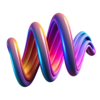 vibrant abstract An abstract representation of sound waves, visualized as flowing, vibrant ribbons of energy, illuminated by a bright, dynamic light original png