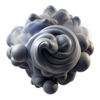wonderful vintage A dynamic, abstract composition of swirling smoke and dust, in shades of grey and black, illuminated by a single, dramatic spotlight premium png