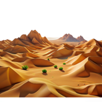 vibrant minimalist A panoramic view of a vast desert landscape under a scorching midday sun, with rolling sand dunes and distant mesas, in a cinematic style 4K png