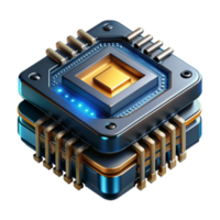 dramatic artistic A close up of a quantum computer processor, intricate details and glowing circuitry, dark and moody lighting, sci fi realism 4K png