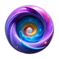 impressive rustic A portal swirling with galaxies and nebulae, vibrant psychedelic colors, abstract art style 4K png