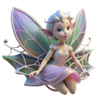 magnificent modern A delicate fairy with iridescent wings resting on a dew covered spiderweb, soft lighting, magical atmosphere, fantasy art style, authentic png