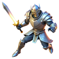 beautiful abstract A powerful, armored knight wielding a glowing sword, dramatic lighting, dynamic pose, fantasy art style, genuine png
