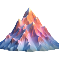 serene vintage A majestic snow capped mountain range at sunrise, painted in pastel colors, Impressionist style detailed png