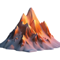 serene rustic A majestic snow capped mountain range at dawn, with pink and orange hues reflecting on the snow, in a dramatic, cinematic style high resolution png