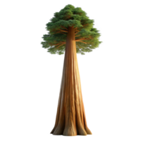 beautiful modern A giant sequoia tree reaching towards the sky, bathed in soft, diffused light, in a majestic, awe inspiring style professional png