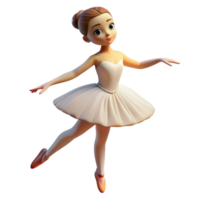 vibrant minimalist Portrait of a graceful ballerina with flowing white tulle, poised on pointe, and a serene expression. Soft, diffused lighting. Degas style high quality png