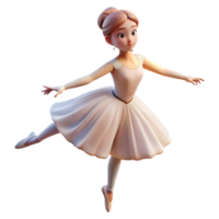 dramatic artistic Portrait of a graceful ballerina with flowing white tulle, poised on pointe, and a serene expression. Soft, diffused lighting. Degas style premium png