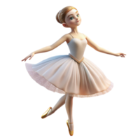 extraordinary minimalist Portrait of a graceful ballerina with flowing white tulle, poised on pointe, and a serene expression. Soft, diffused lighting. Degas style genuine png