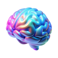 serene rustic A holographic projection of a human brain, rotating slowly, different areas lighting up in different colors, illuminated by a soft, blue light.... png