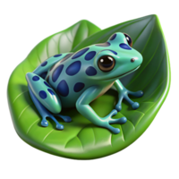 dramatic rustic A tiny, intricately patterned poison dart frog sitting on a large, glossy leaf, lit by a bright, tropical sunlight, rendered in a hyperrealistic style high resolution png