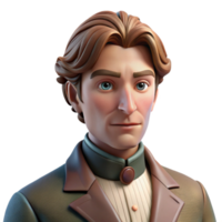 dramatic vintage Portrait of a young Victorian gentleman with a melancholic expression, wearing a velvet suit and cravat, lit by soft window light. Pre Raphaelite style high resolution png