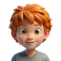 impressive creative Portrait of a curious child with wide eyes, freckles, and messy hair, illuminated by soft, natural light. Impressionistic style original png