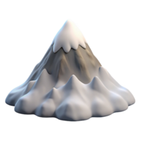 elegant rustic A snow covered mountain peak, piercing through a layer of clouds, crisp and sharp, photographic style authentic png