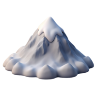 vibrant artistic A snow covered mountain peak, piercing through a layer of clouds, crisp and sharp, photographic style professional png