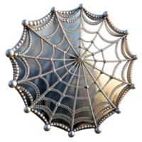wonderful modern A delicate spiderweb covered in morning dew, sparkling in the first rays of sunlight, macro photography style exclusive png