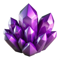 elegant vintage A cluster of amethyst crystals, sparkling and multifaceted, dark background, gemstone photography style genuine png
