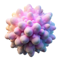 elegant minimalist A chaotic explosion of pastel colored particles resembling chalk dust, lit by a soft, diffuse glow, Impressionist style genuine png