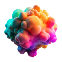 beautiful rustic A cloud of vibrant, swirling smoke in shades of fuchsia, turquoise, and orange, illuminated by a back light, psychedelic style original png