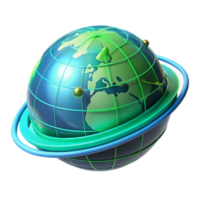 elegant rustic A holographic projection of Earth, rotating slowly, lines of data streaming across its surface, cool blue and green lighting, futuristic style high resolution png