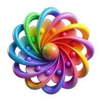 stunning minimalist A quantum computer processing data, visualized as swirling particles and energy fields, vibrant rainbow colours, abstract art style authentic png