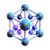 beautiful modern An artificial intelligence represented by a network of glowing nodes and connections, intricate detail, dark background with neon highlights, data visualization style 4K png