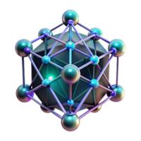 beautiful vintage An artificial intelligence represented by a network of glowing nodes and connections, intricate detail, dark background with neon highlights, data visualization style premium png